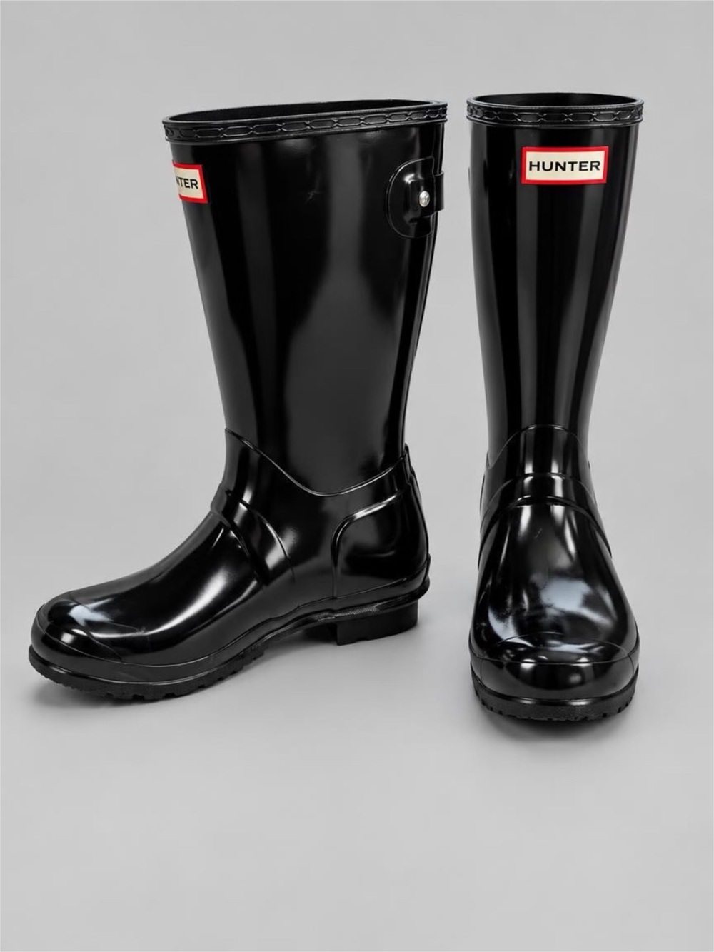 Hunter Original Short Gloss Black Rain Boots Women’s Size 8